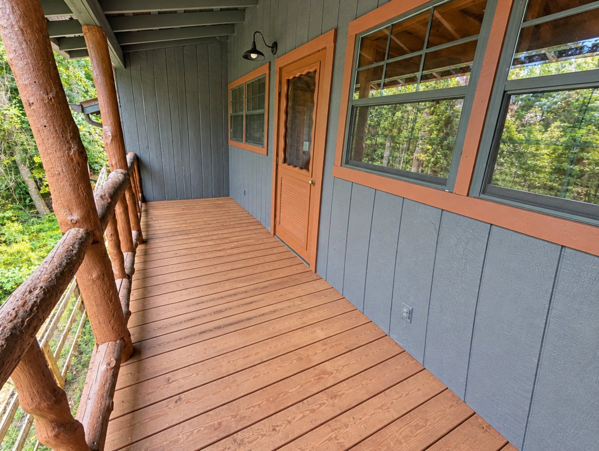 The Lodge — The long porch