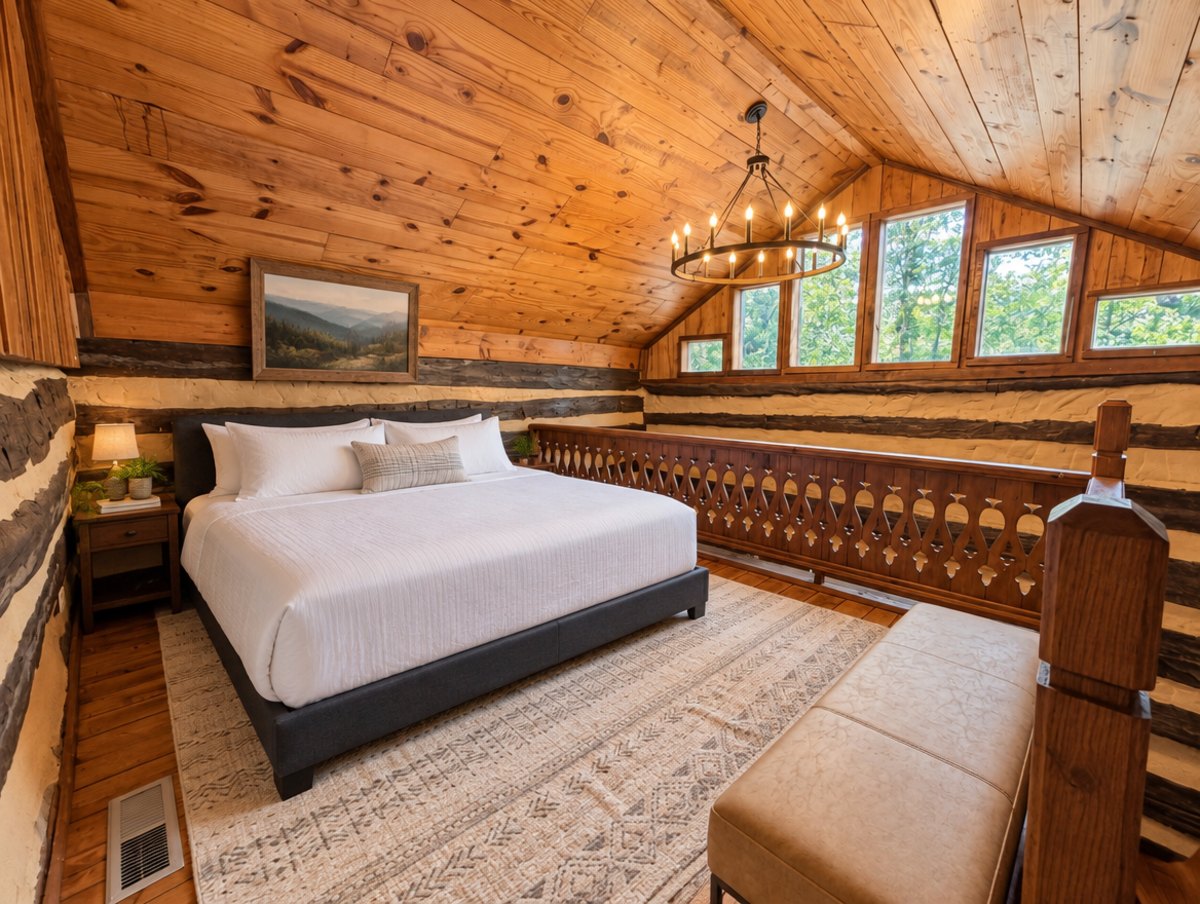 Red Boiling — Upstairs bedroom