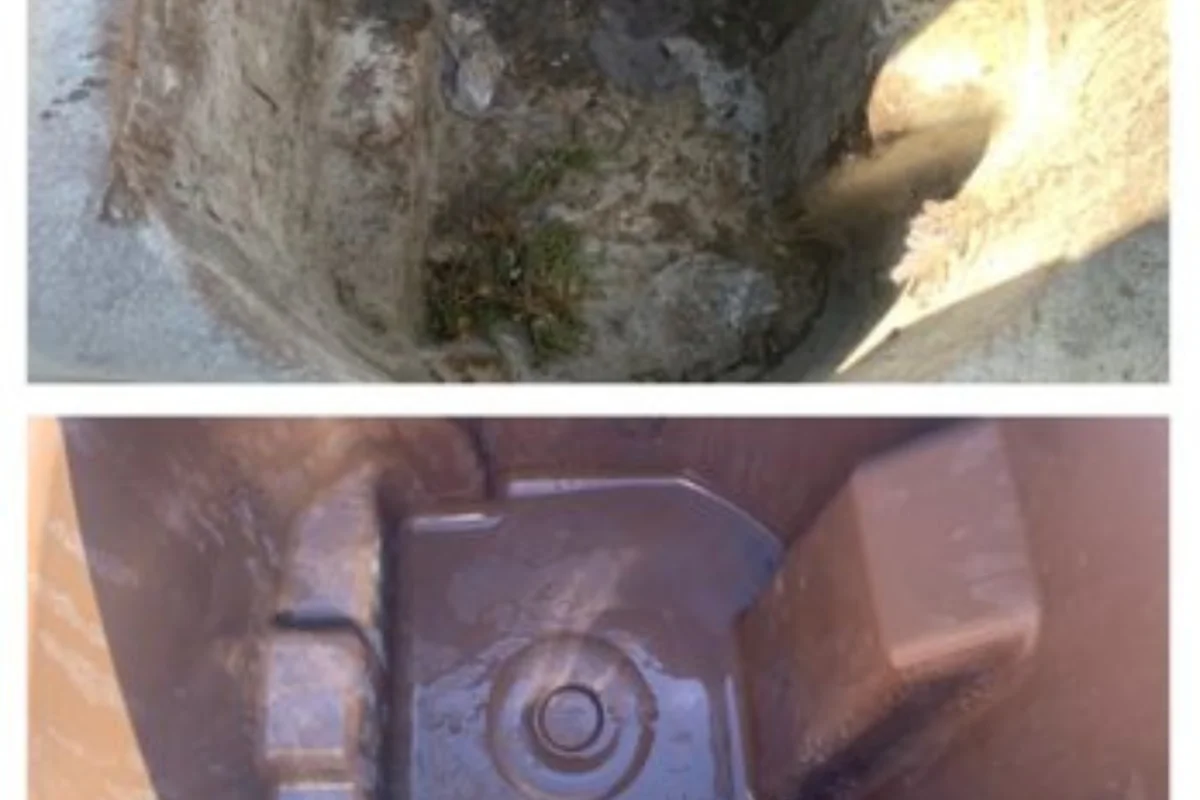 before and after trash cans. before and after trash cans.