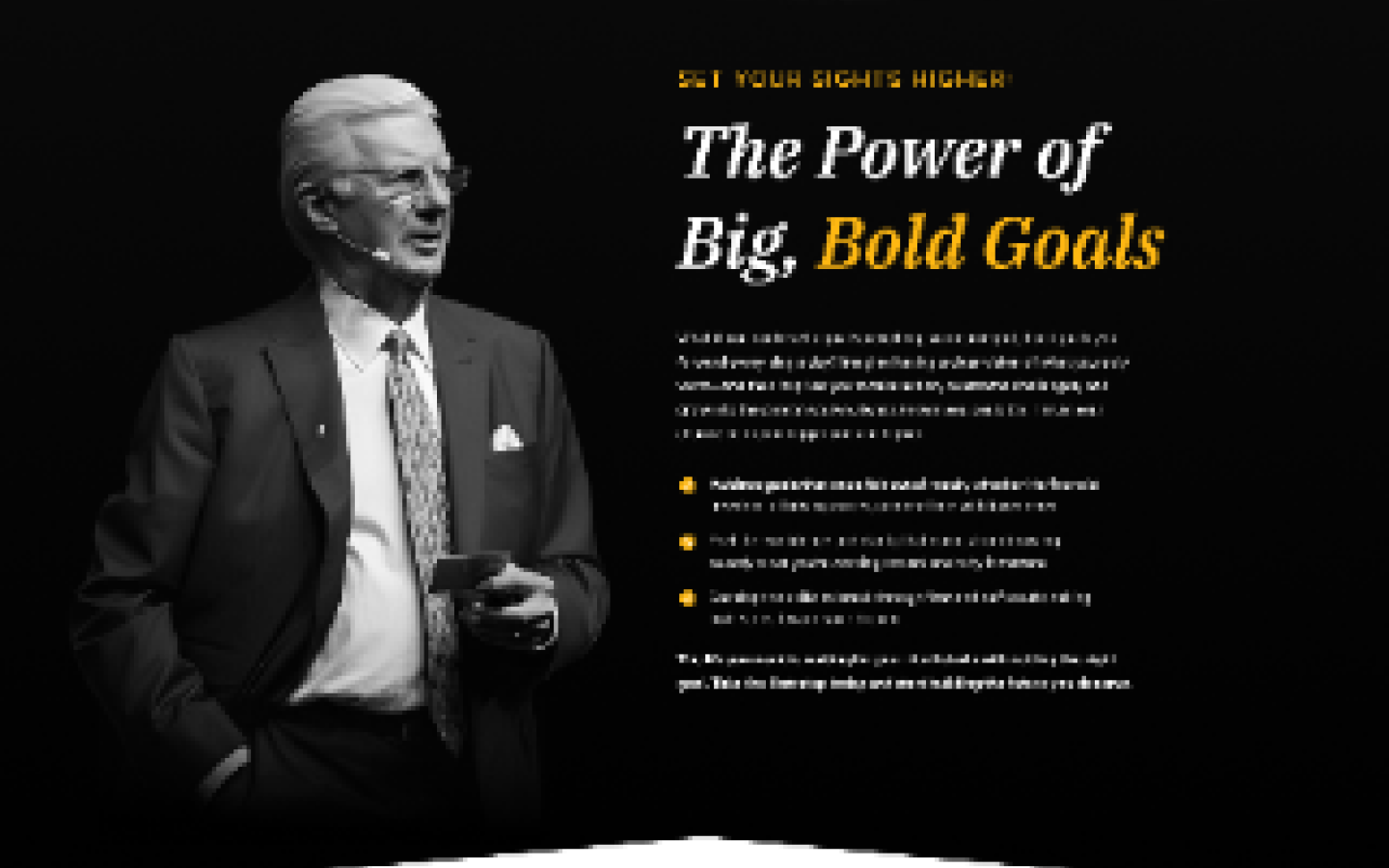 Bob Proctor's Legacy sales page, section 2 next section