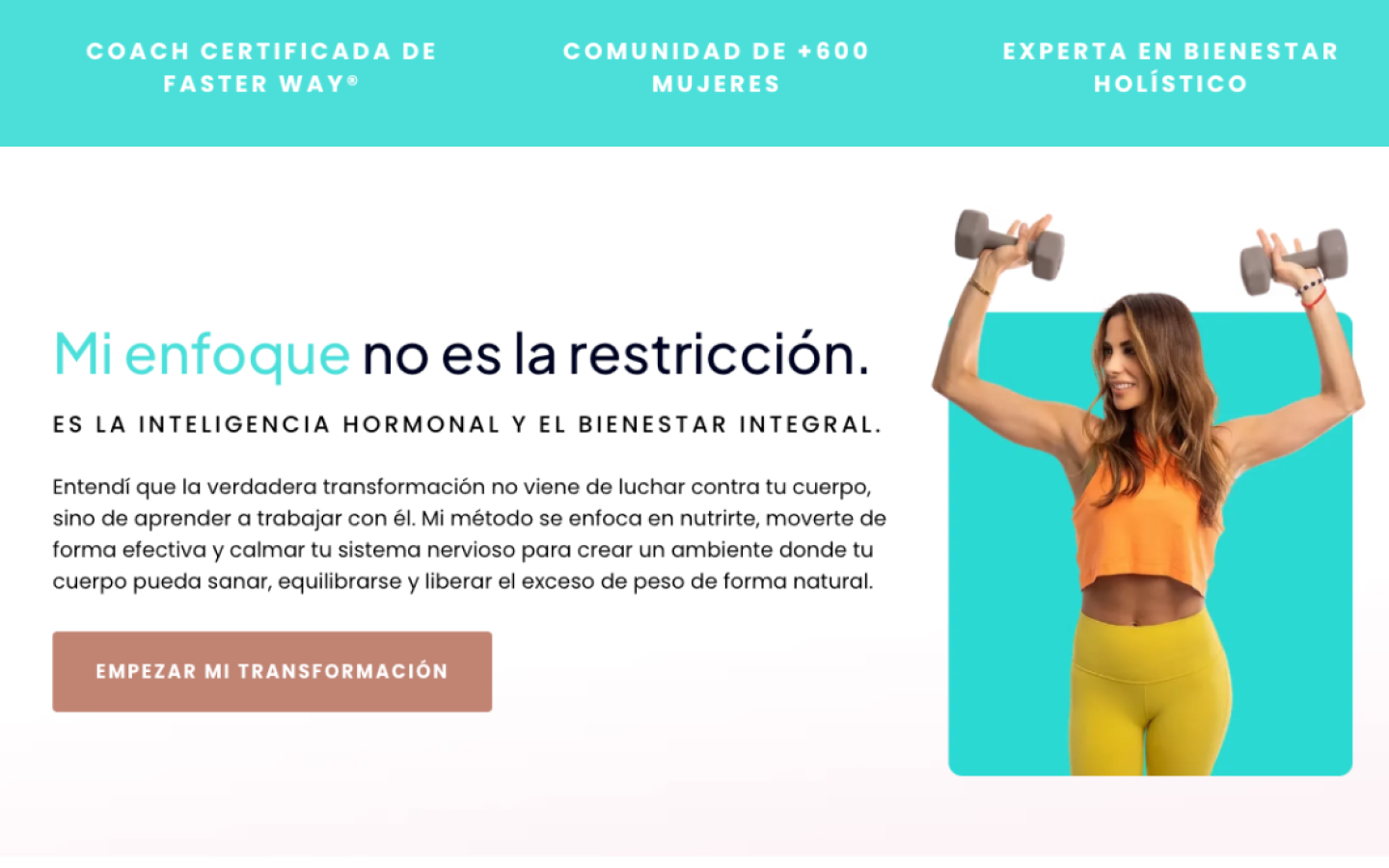 Jimena Gonzalez sales page, section 2 next section