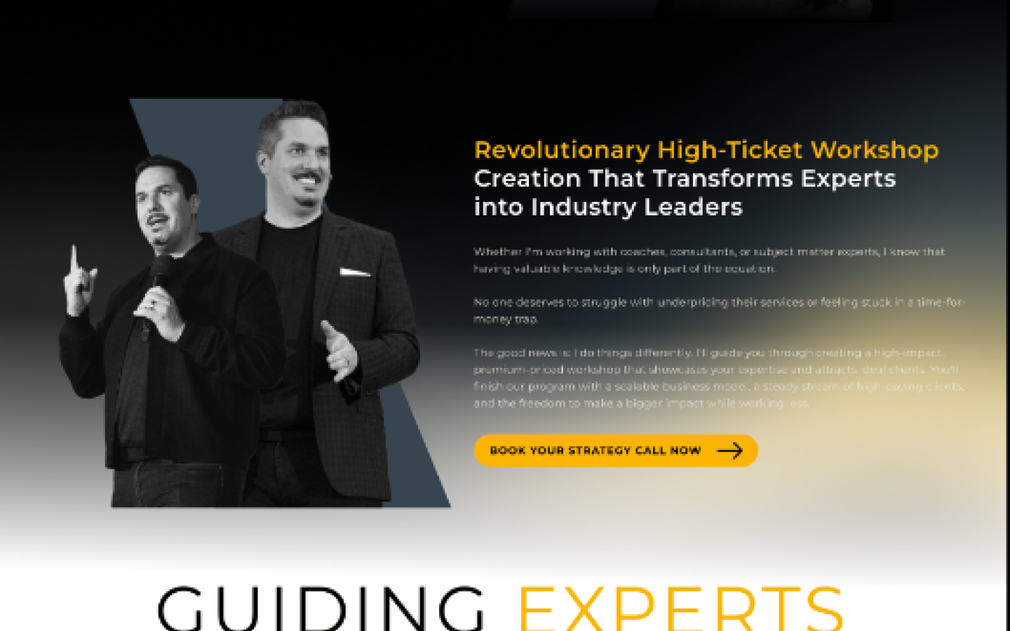 Russ Ruffino sales page, section 3 next section