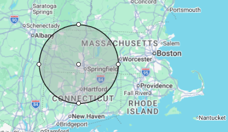 J&A Overhead Door service area — Western MA and Northern CT