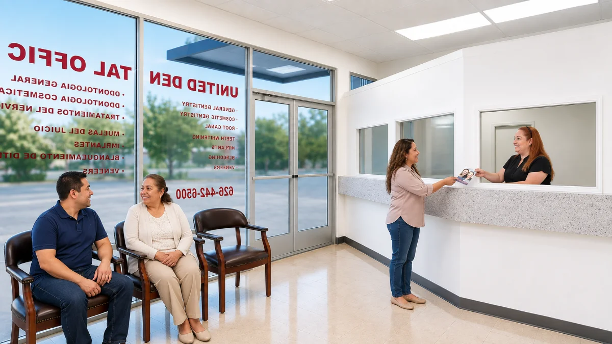 Friendly dental team member