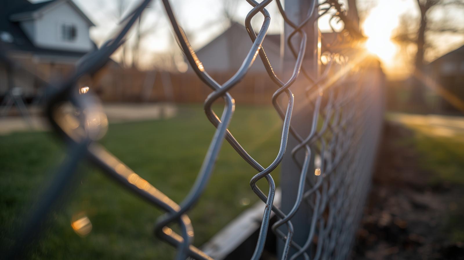 Chain link fence installation in Wisconsin showing materials and cost considerations. Chain link fence installation in Wisconsin showing materials and cost considerations.