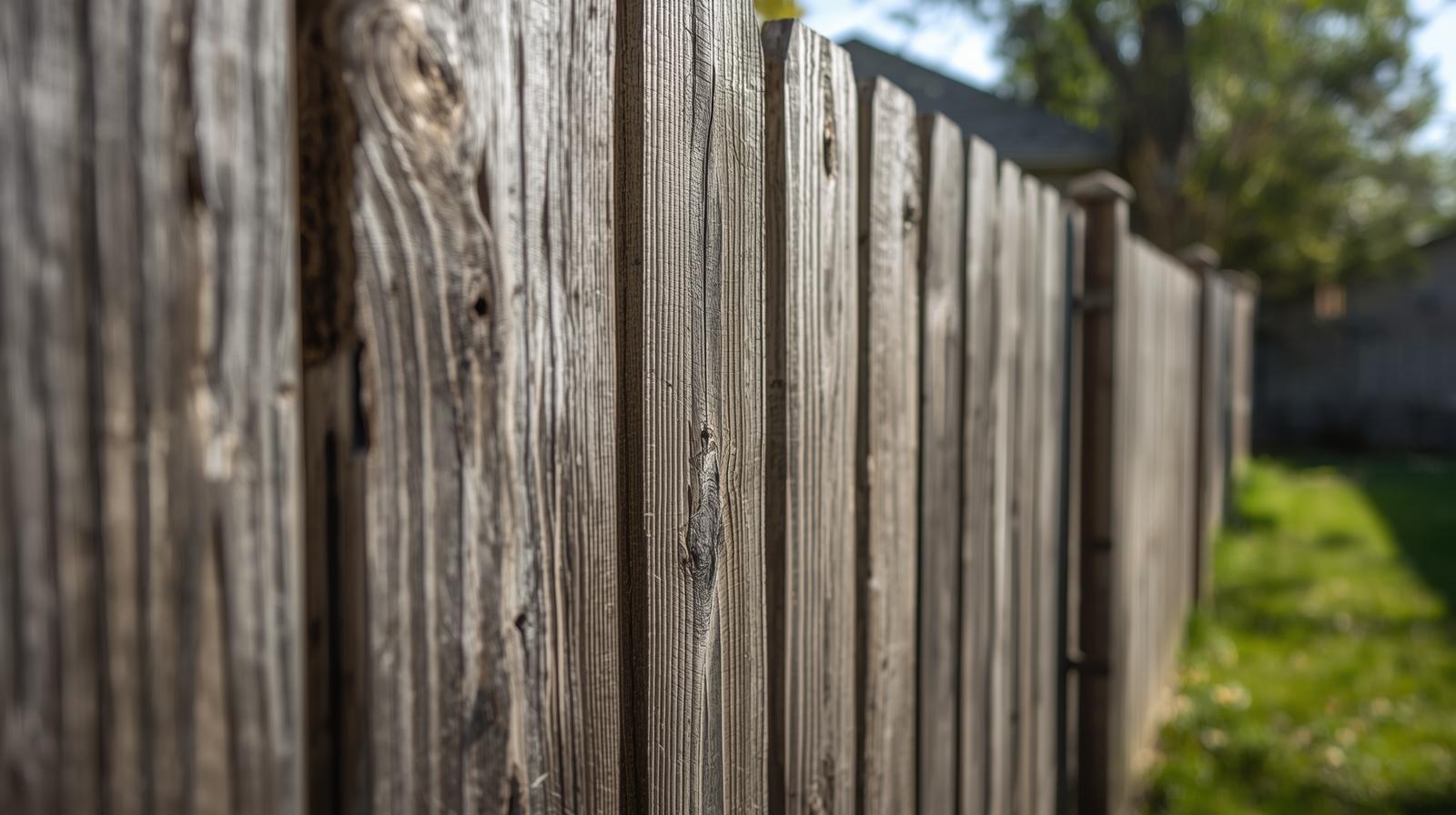 Residential fence replacement project in Southern Wisconsin showing new wood privacy fence installation. Residential fence replacement project in Southern Wisconsin showing new wood privacy fence installation.