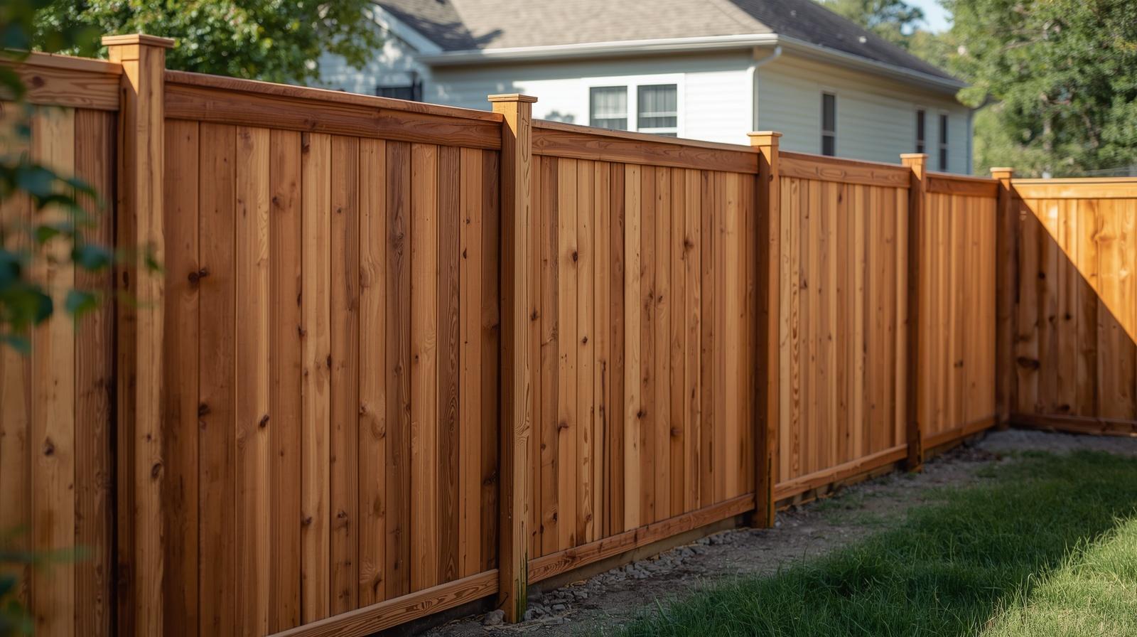 Fence installation project in Beloit WI showing terrain and material factors.