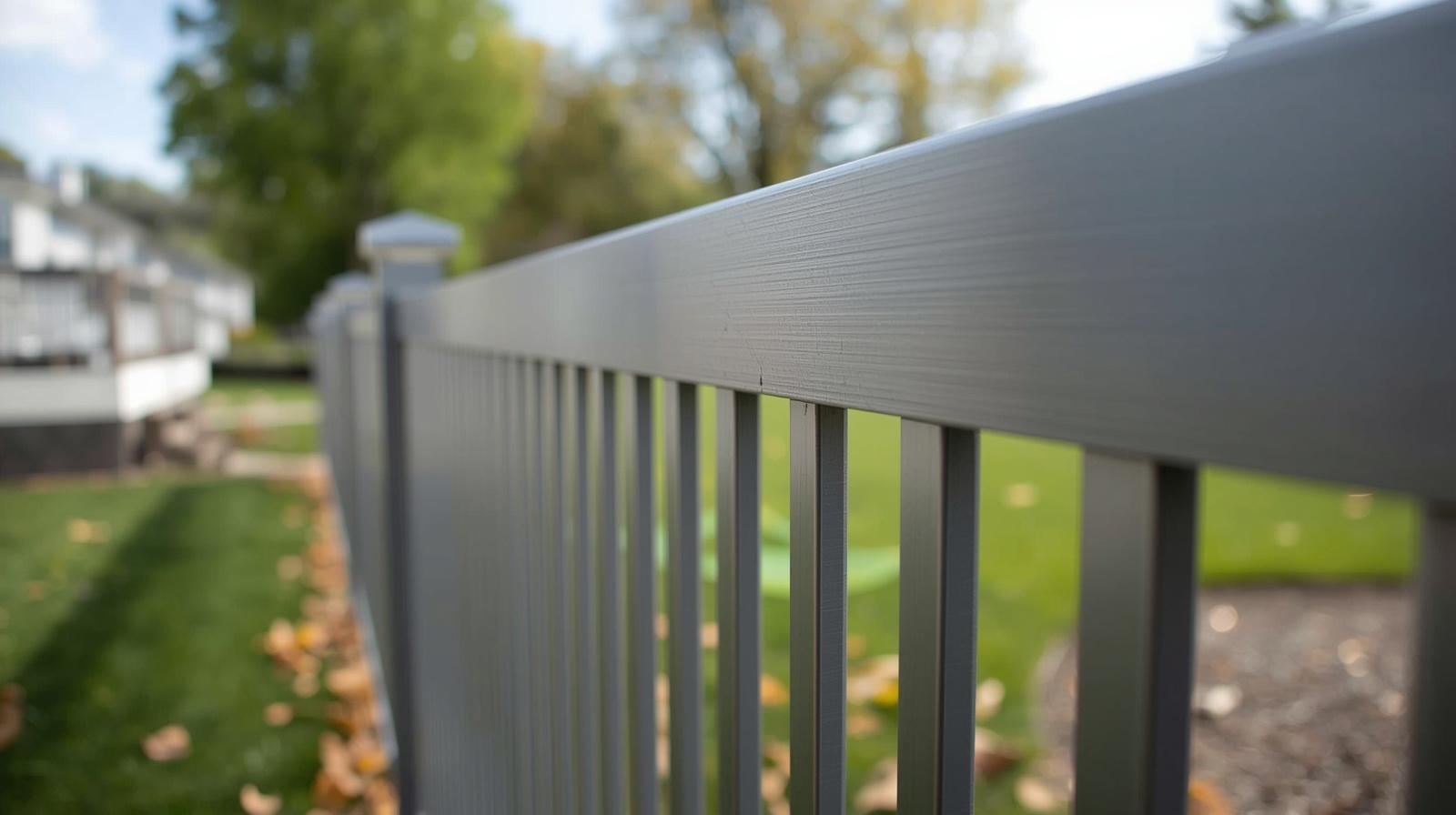 Black aluminum fence installed in Clinton WI residential yard. Black aluminum fence installed in Clinton WI residential yard.
