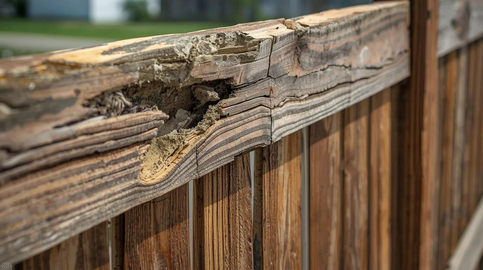 Fence repair in Walworth WI fixing leaning posts and broken fence panels.