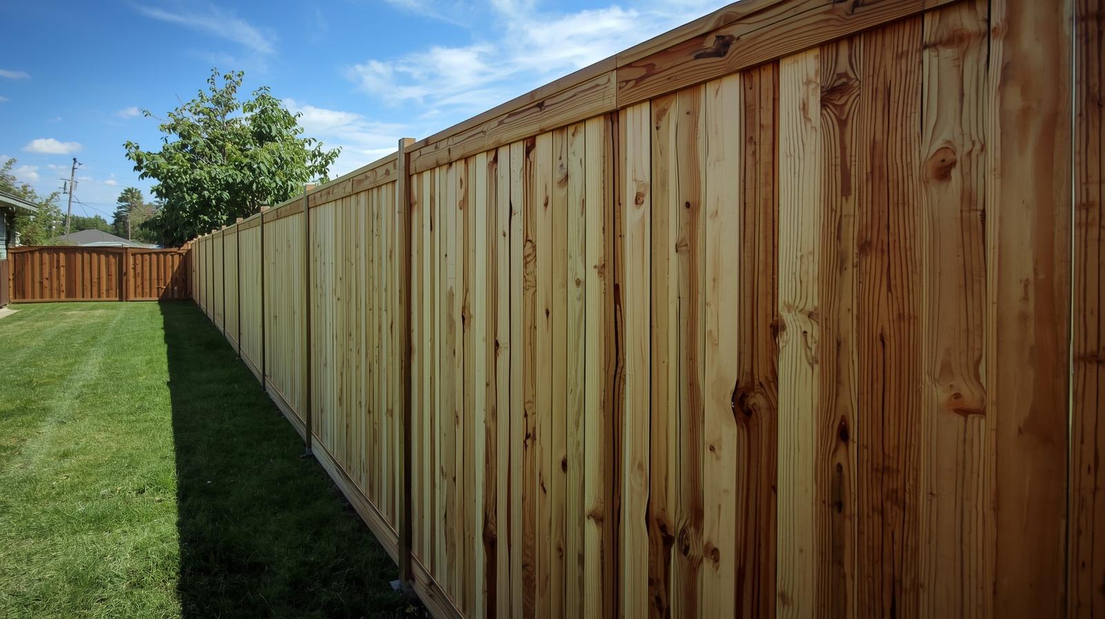 Fence contractor reviewing installation options with homeowner in Darien WI.