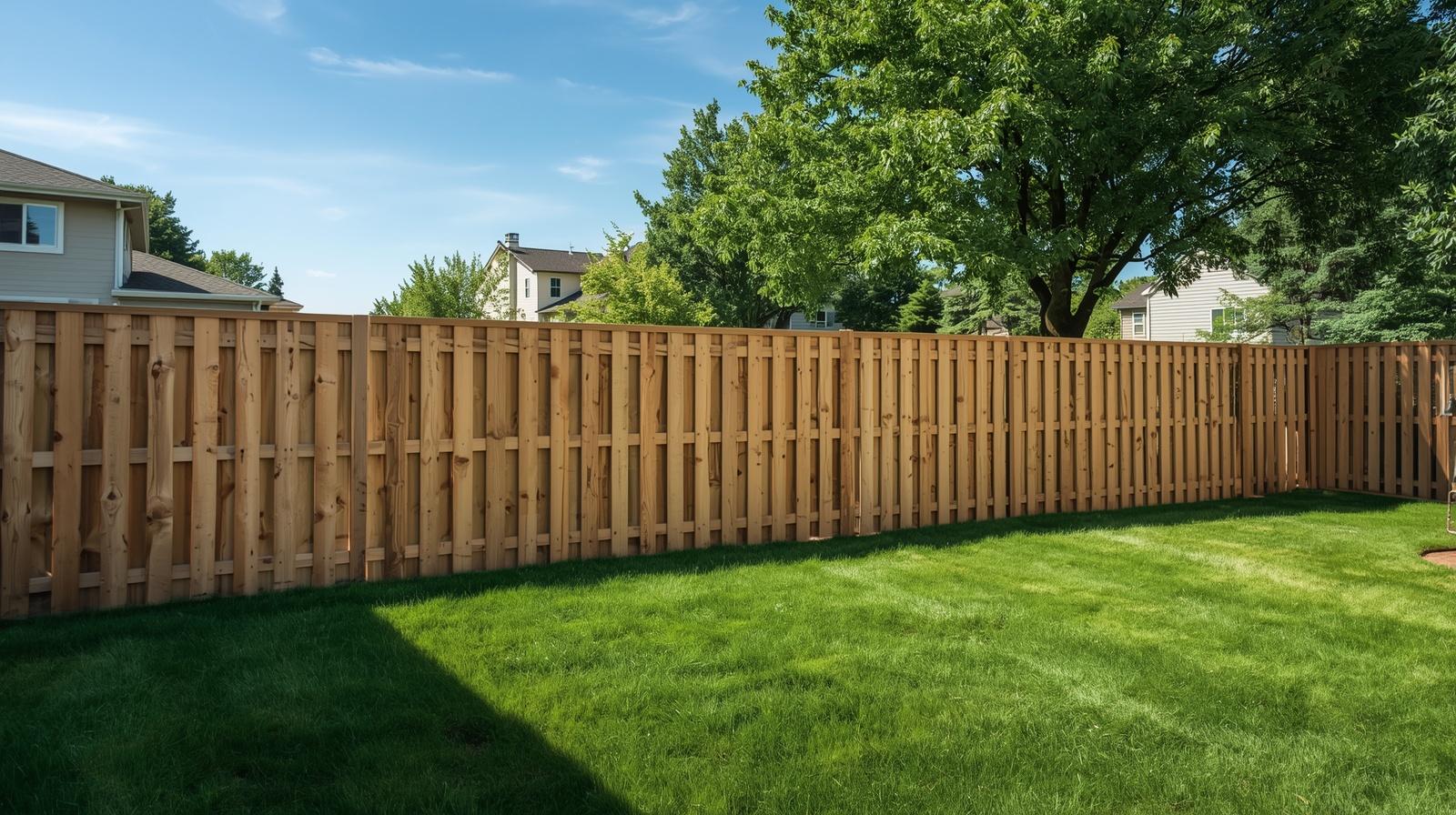 Fence installation project on residential or commercial property in Oregon IL.