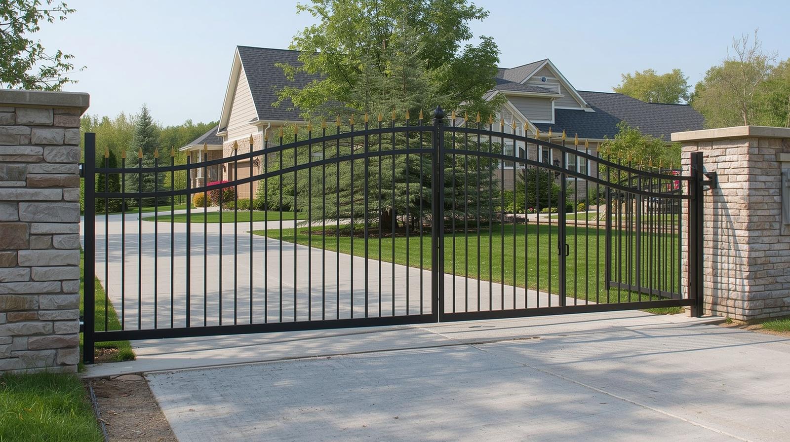 Manual, swing, and slide gate installation on residential or commercial property in Rockton IL.