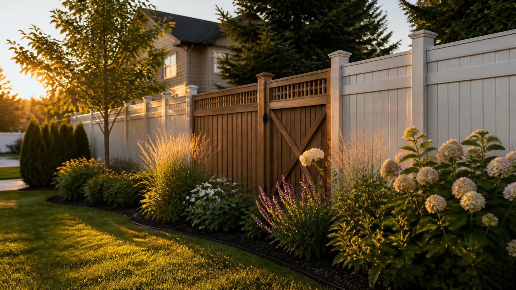 Fence installation using durable fencing materials on a property in Hanover WI. Fence installation using durable fencing materials on a property in Hanover WI.