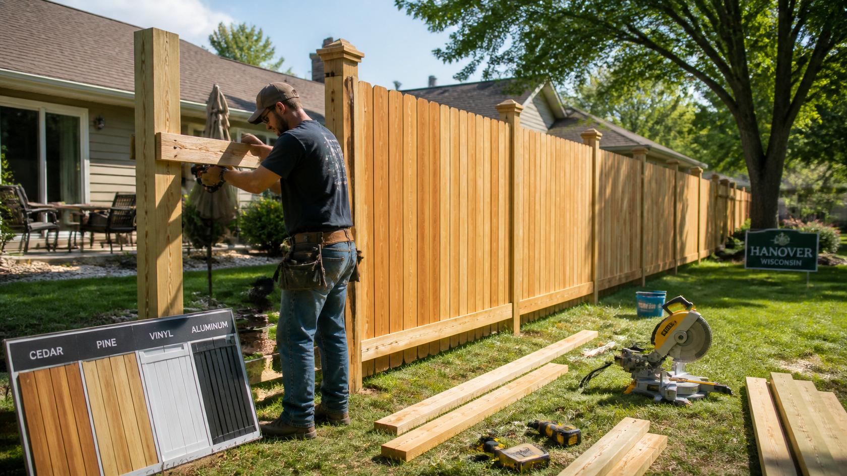 Residential fence installation designed for privacy and security in Delavan WI. Residential fence installation designed for privacy and security in Delavan WI.