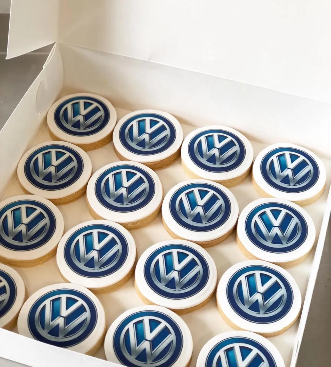 Branded cocktail toppers with company logo for corporate events