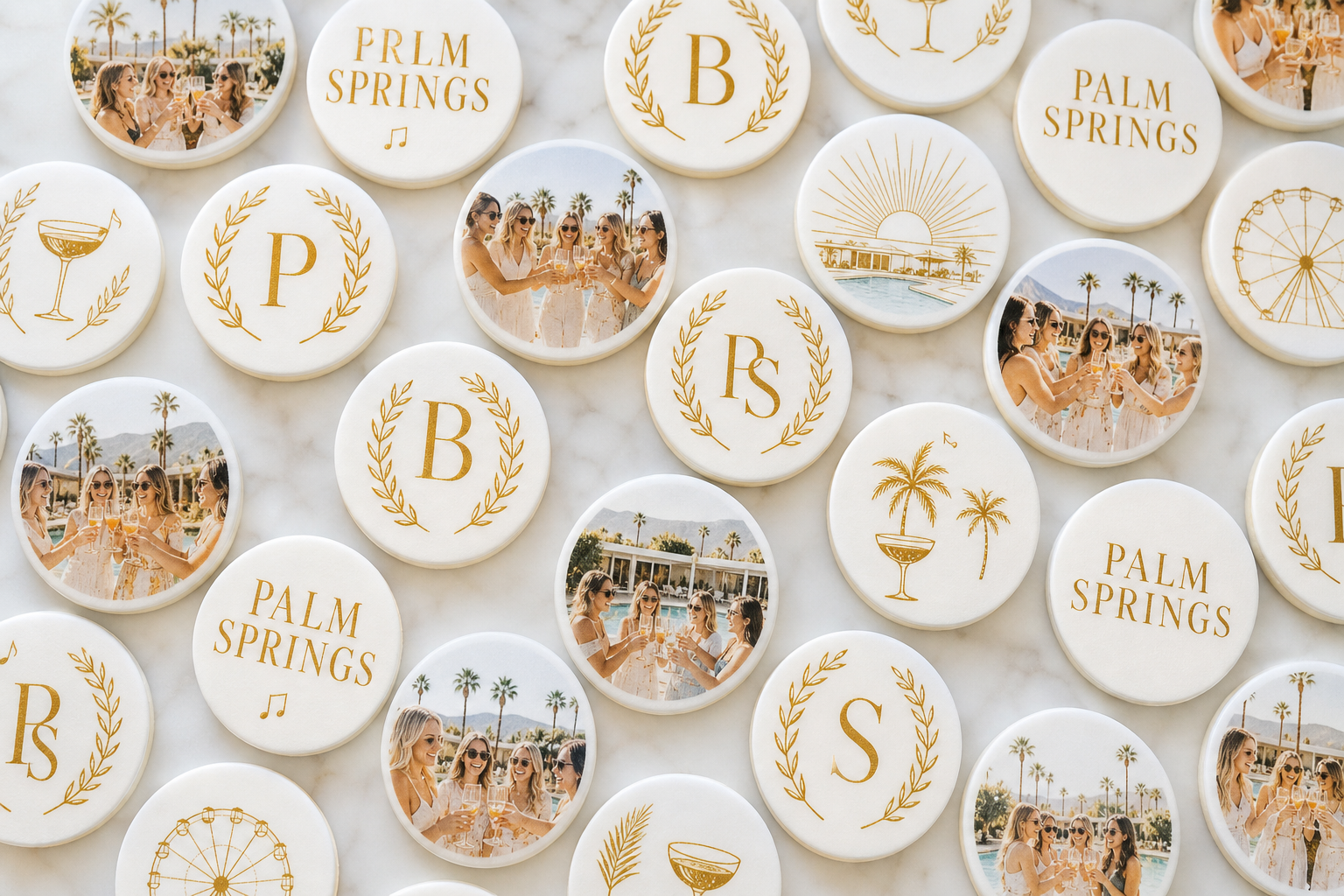 Custom edible drink toppers and edible images for Palm Springs CA