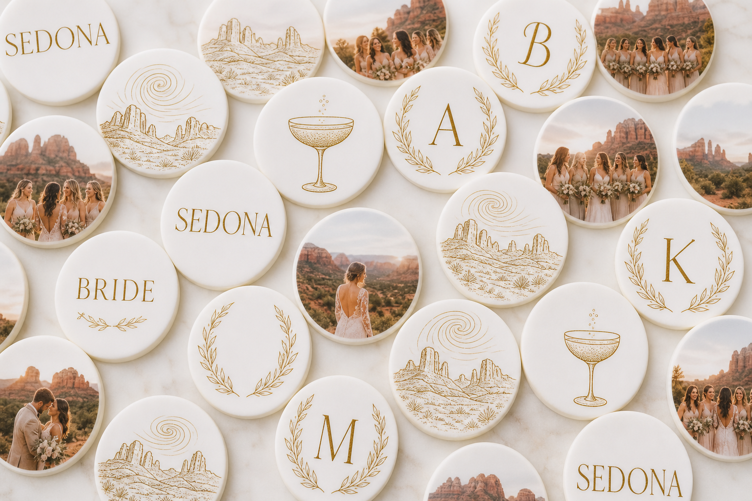 Custom edible drink toppers and edible images for Sedona AZ