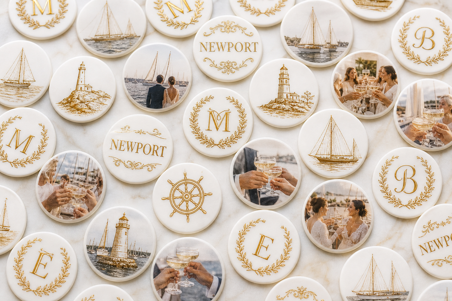 Custom edible drink toppers and edible images for Newport RI