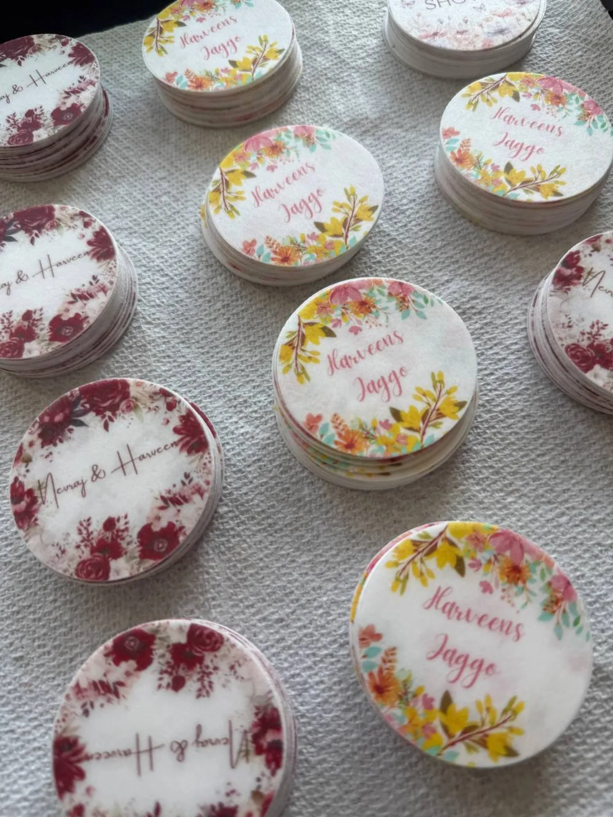 Edible cupcake toppers shipped across the US