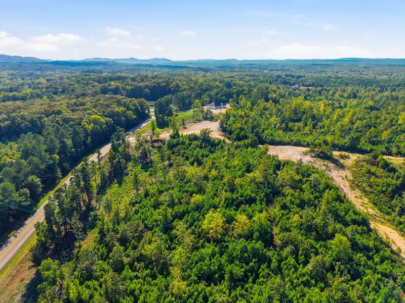 Highway frontage and tree line