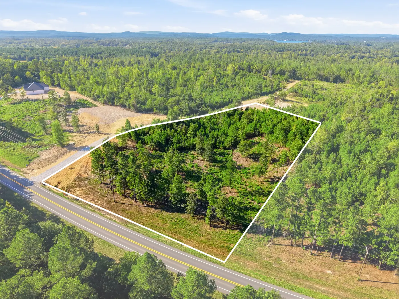 Homesite 46 outlined, Highway 128 frontage