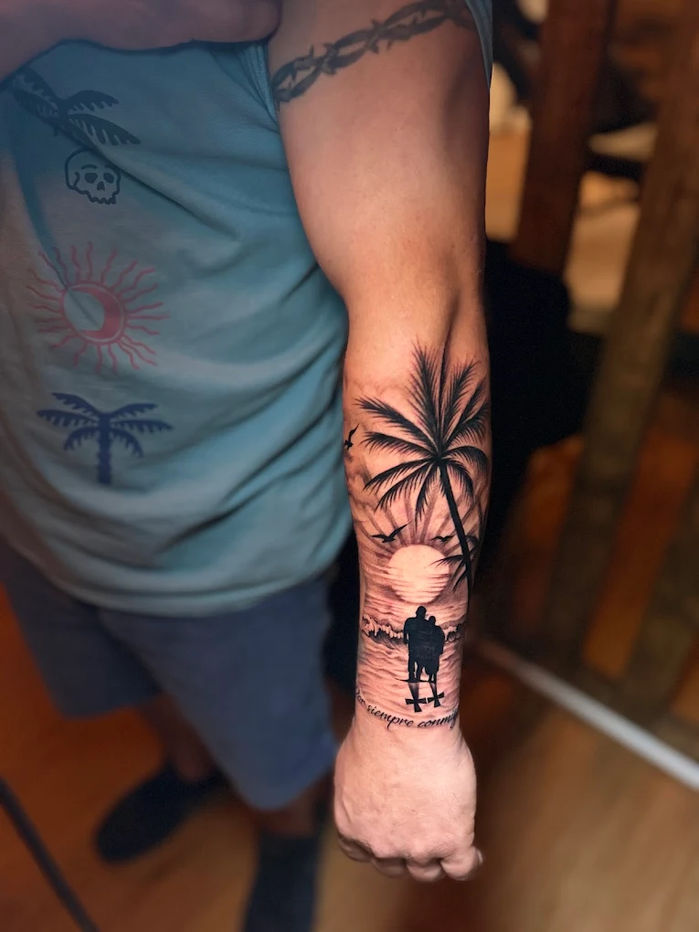 Tattoo work in progress