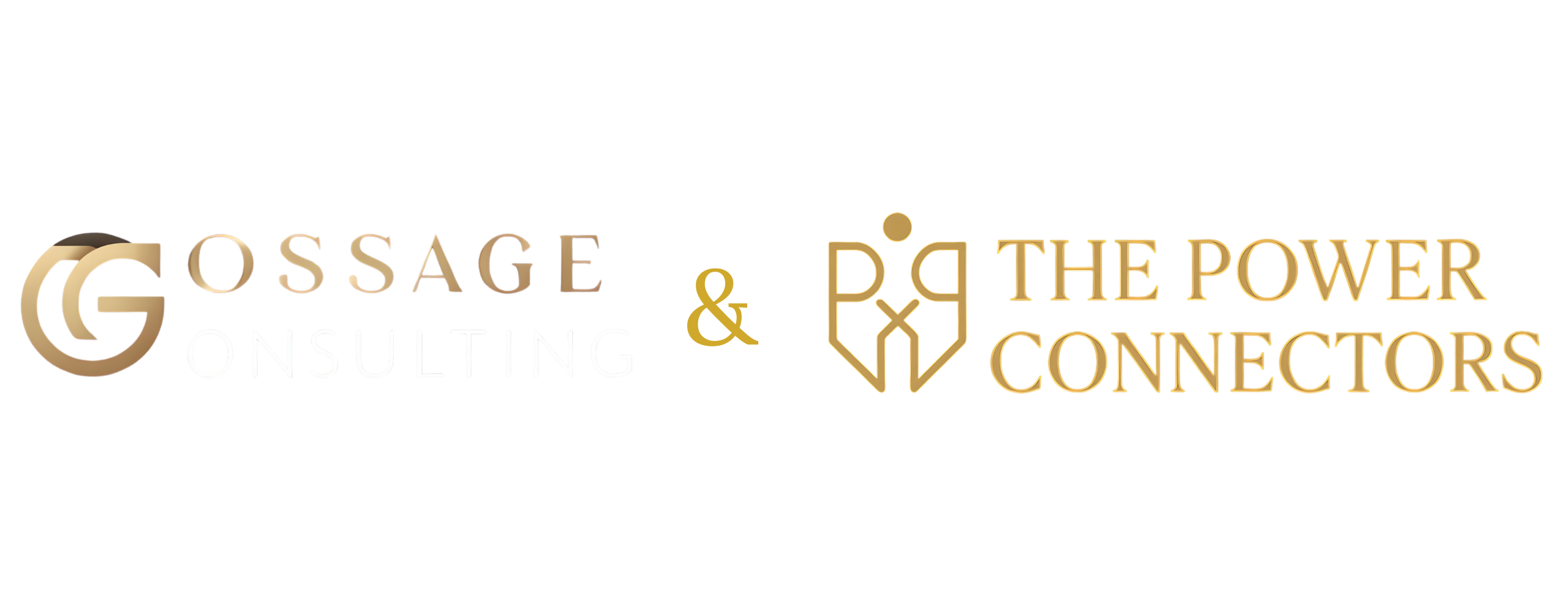 Gossage Consulting and The Power Connectors partnership logo symbolizing strategic business networking and collaboration.