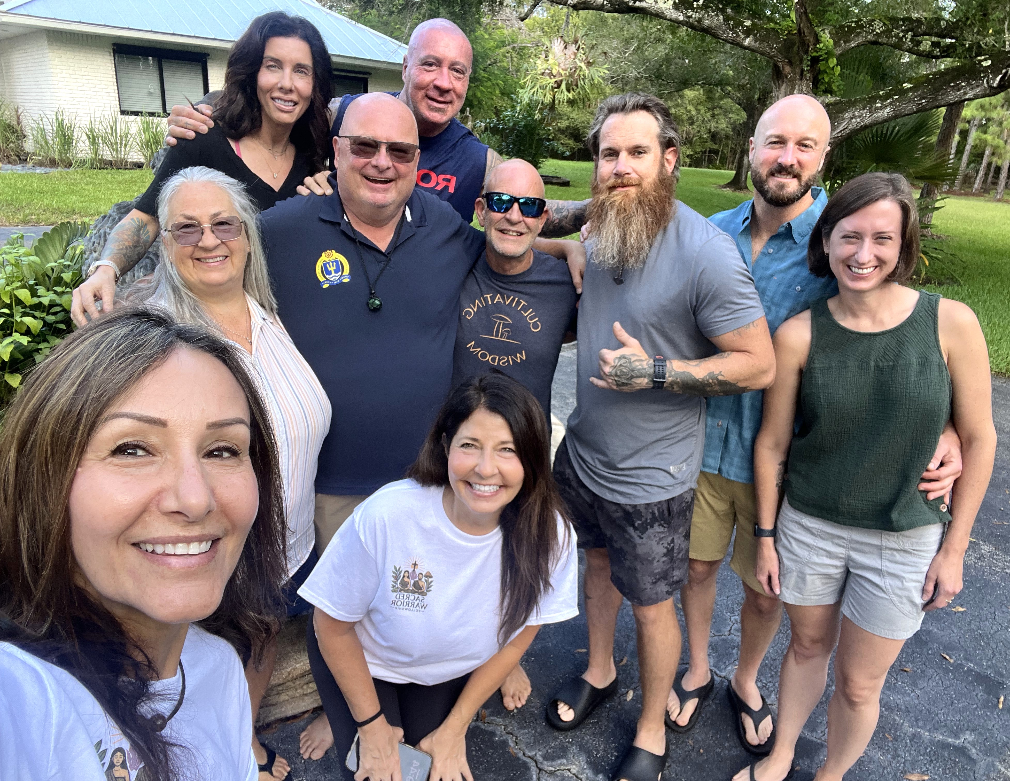 Members of Sacred Warrior Fellowship in fellowship together