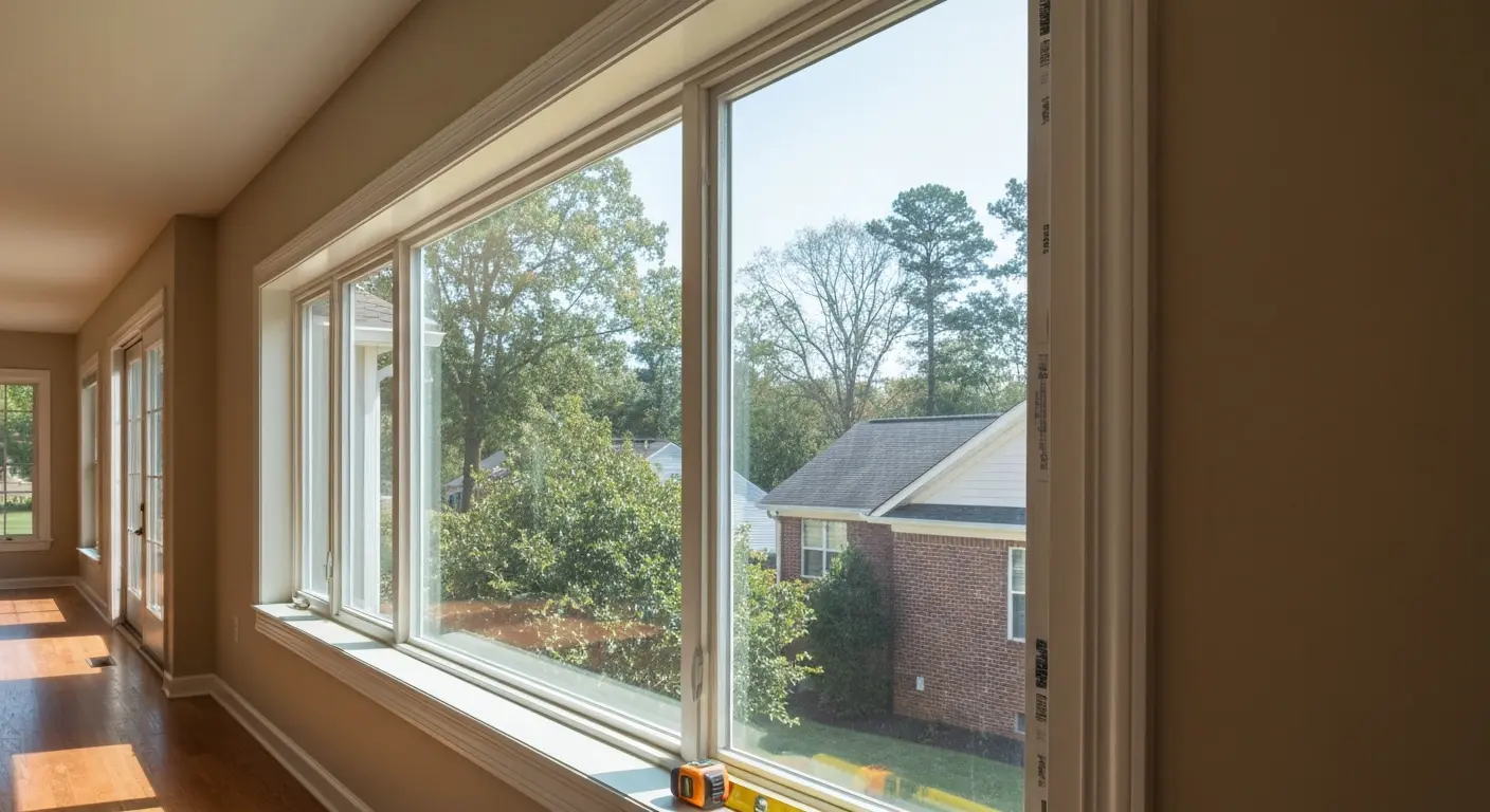 Picture window installation