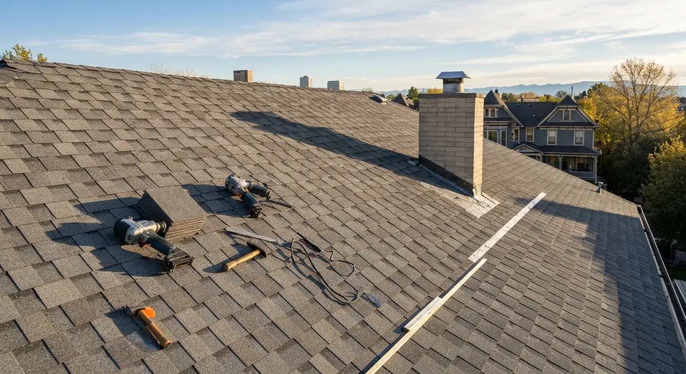 Roof installation project