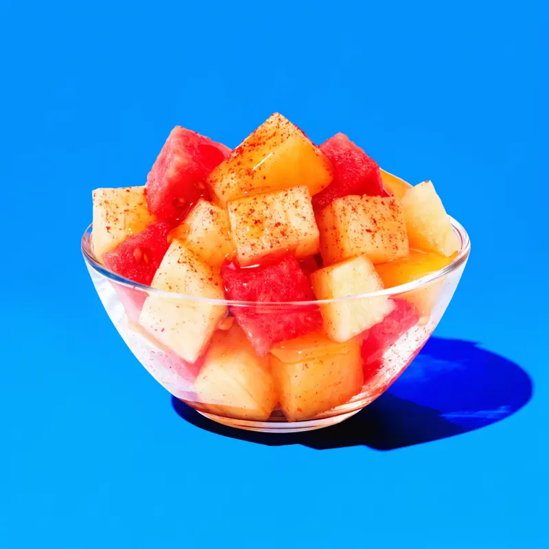 Bol de fruits épicés mangue, ananas et melon d'eau Caribliss Fruité