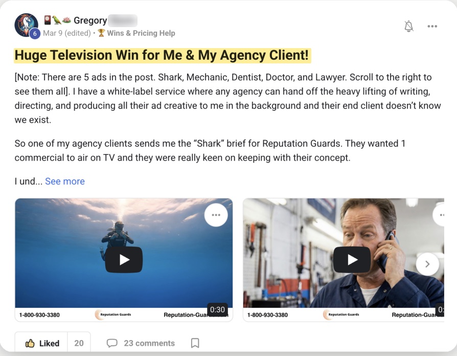 Community post: AI commercials airing on TV