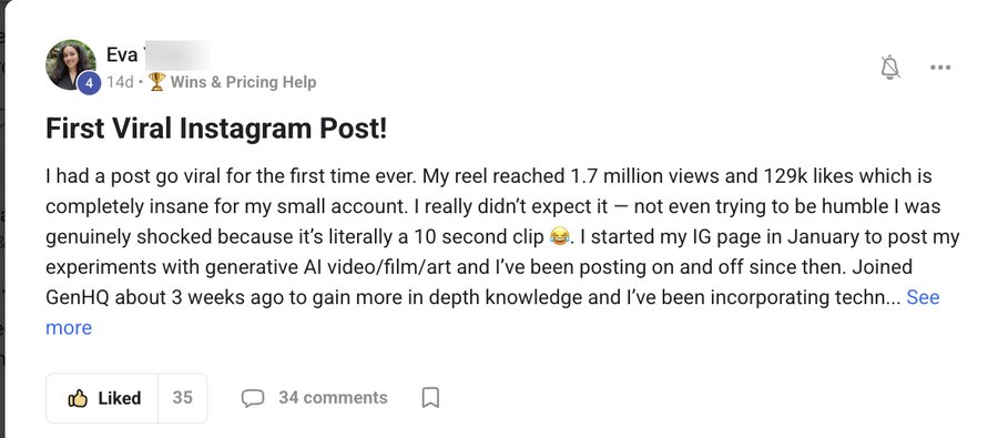 Community post: first viral Instagram post, 1.7 million views