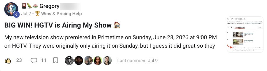 Community post: HGTV airing his show in primetime