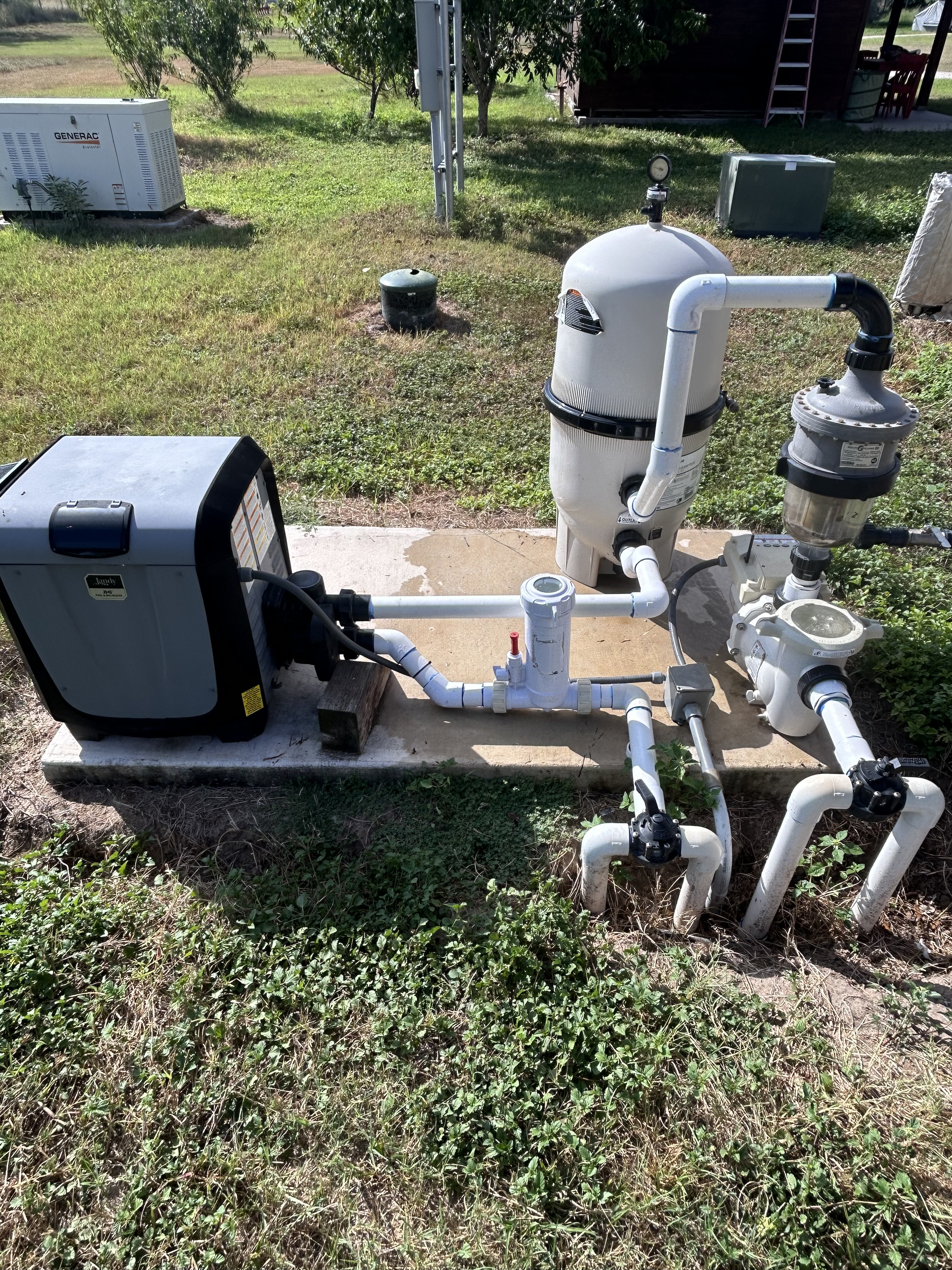 Pool pump repair in Corpus Christi equipment pad