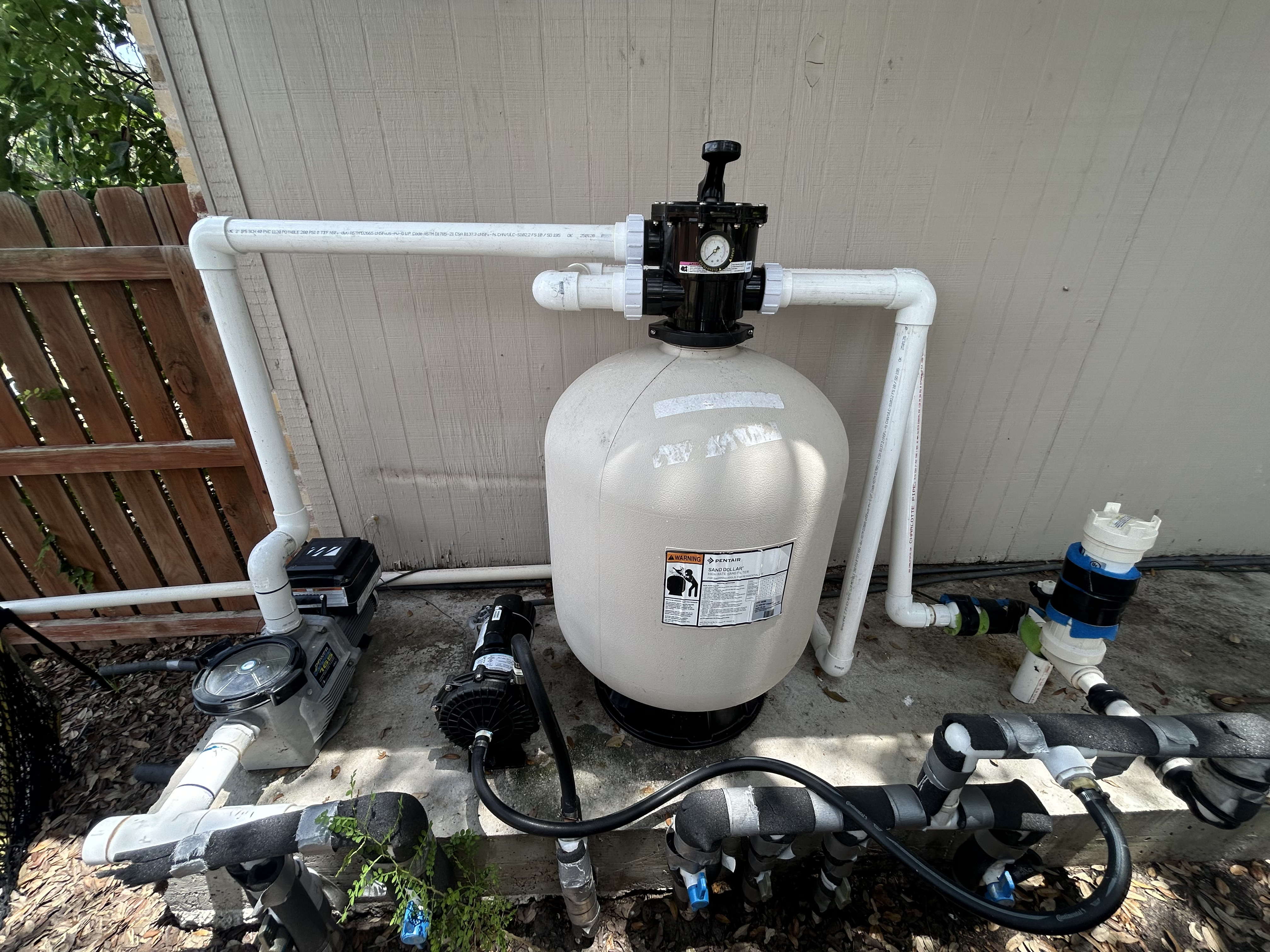 Pool equipment repair in Corpus Christi pool equipment pad
