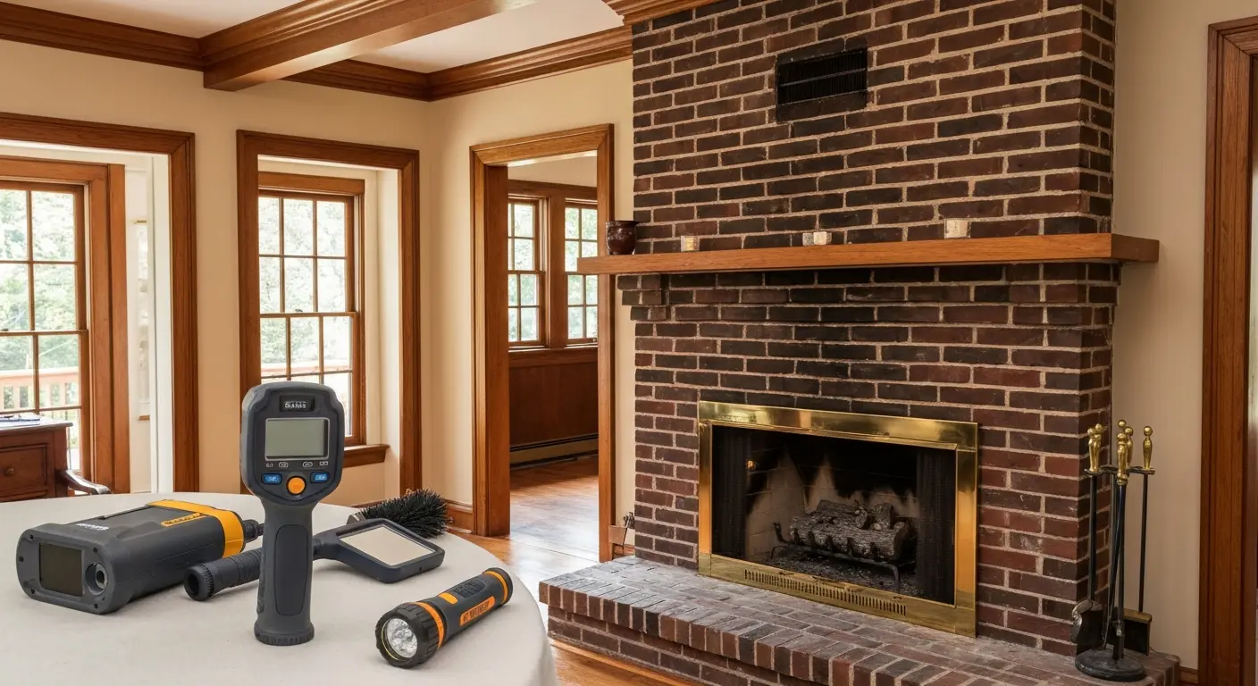 Fireplace safety inspection