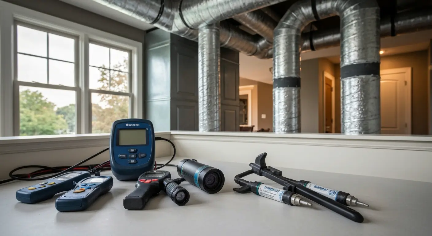 Mold remediation in air ducts