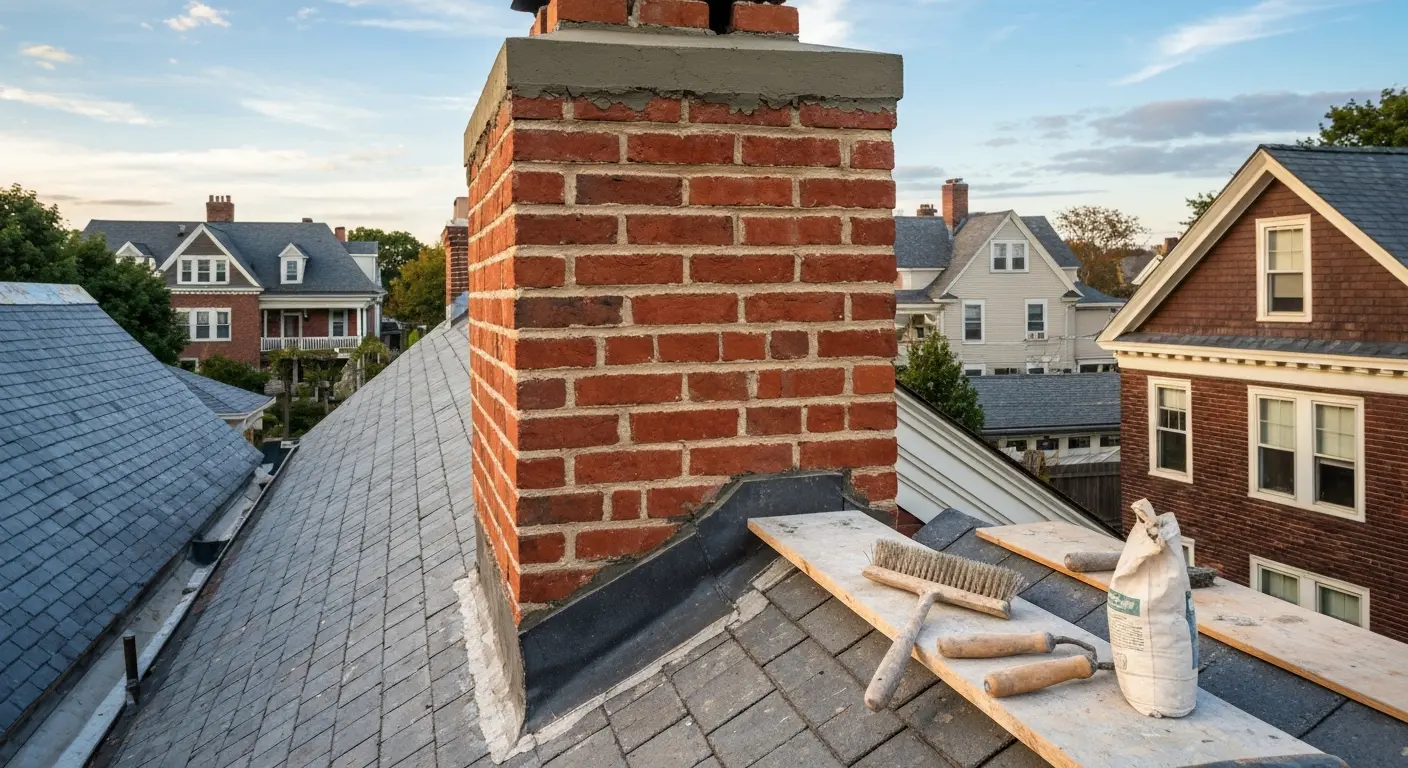Chimney repair and restoration work