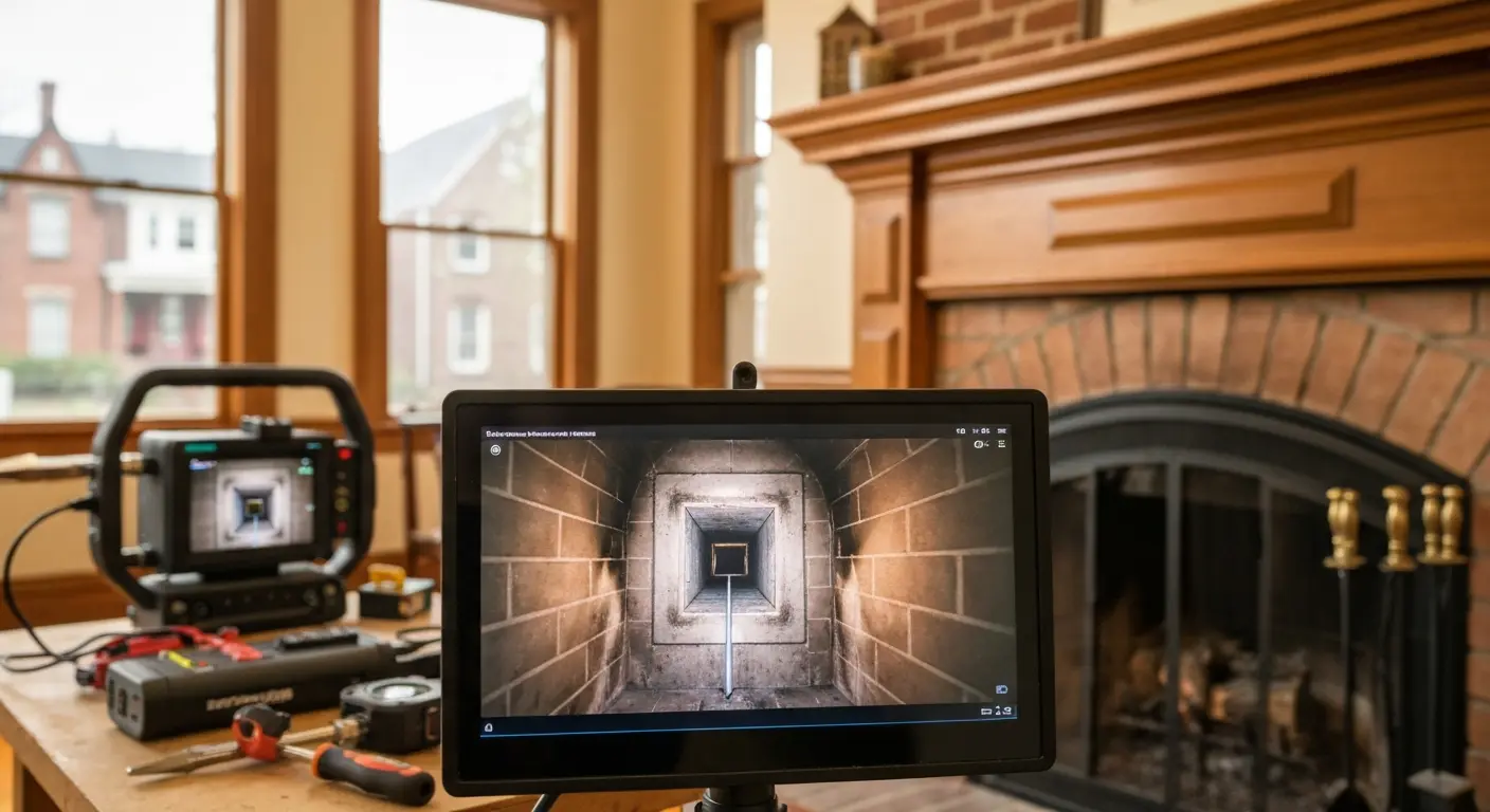 Camera chimney inspection