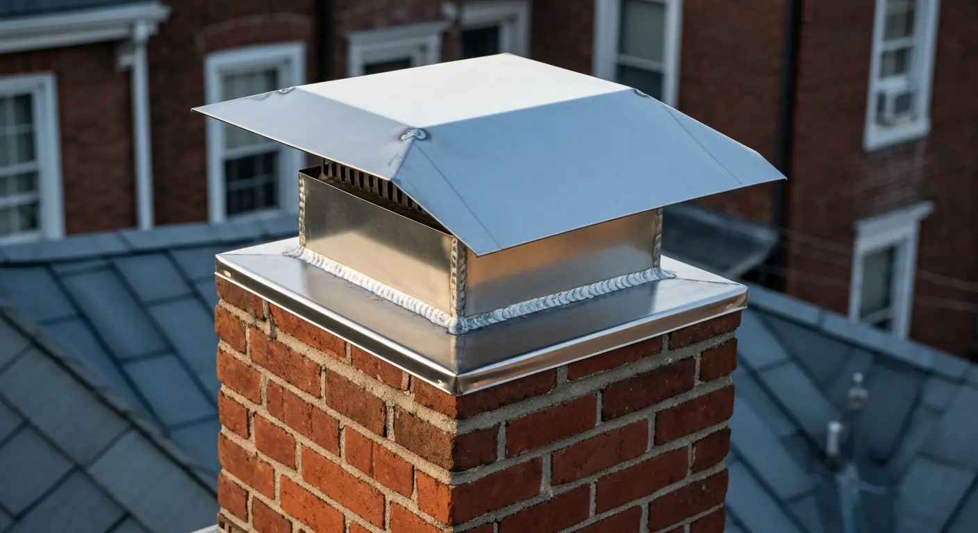 Custom chimney cap installed in Baltimore