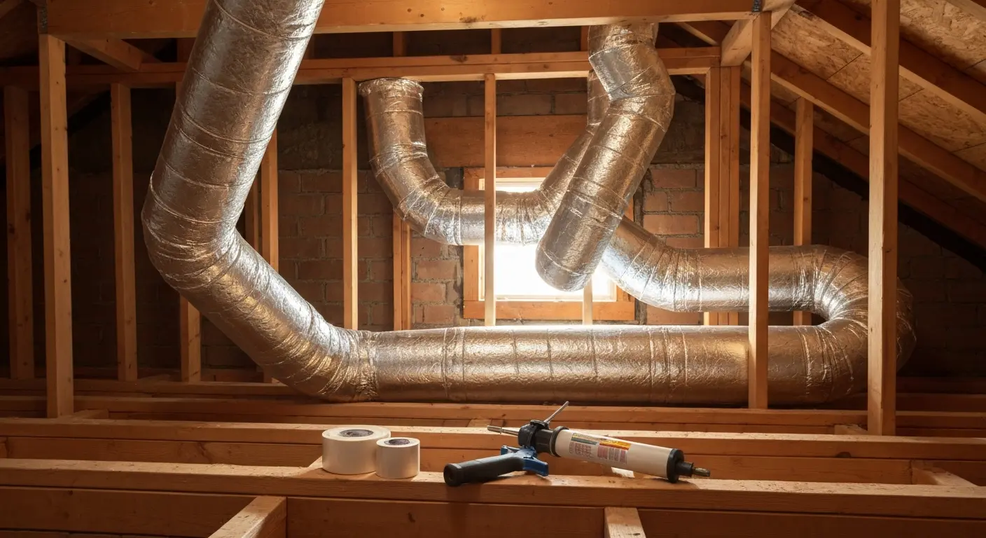 Duct sealing and repair work