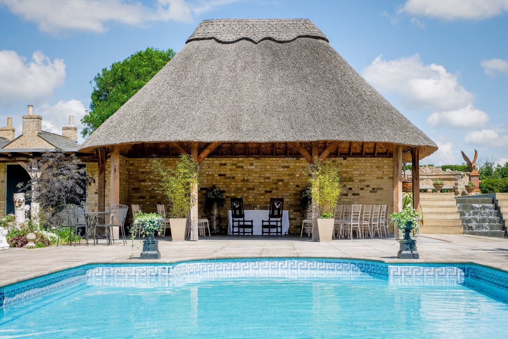 The thatched pavilion