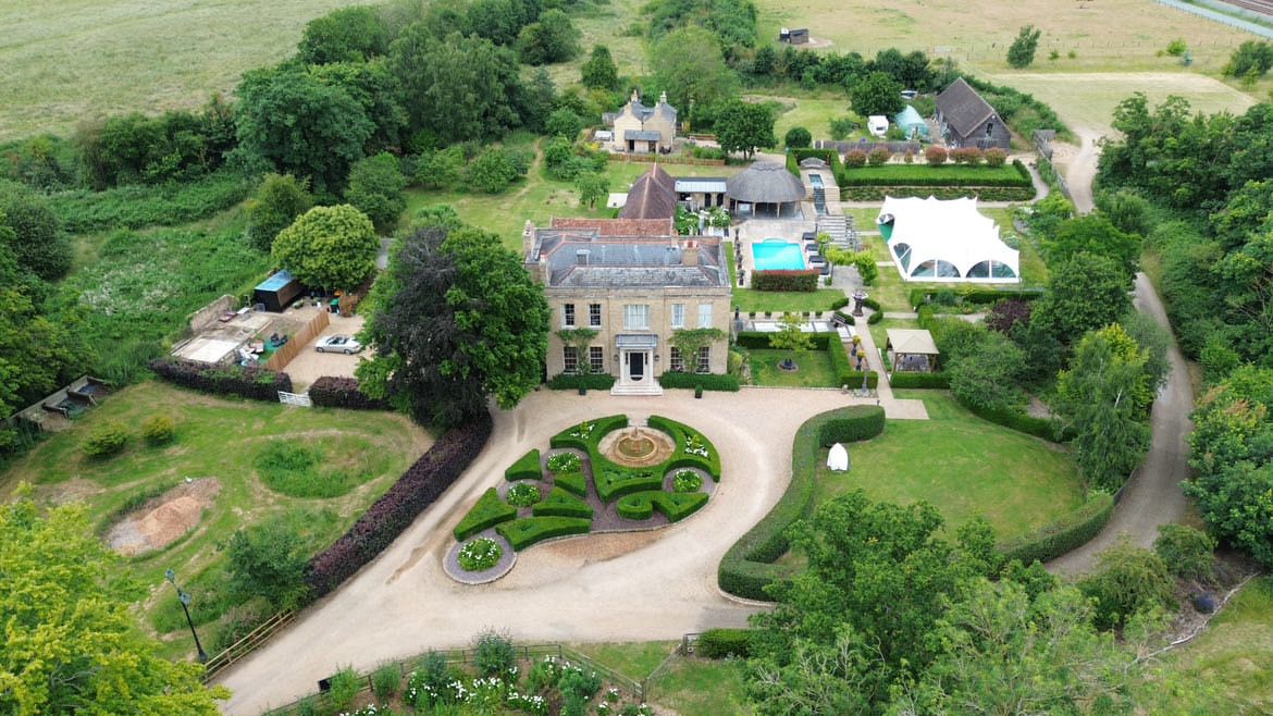 Shortmead estate from the air