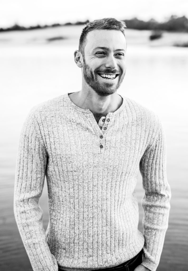 Nathan Price, founder of Stream Accounting, by the water in Newcastle