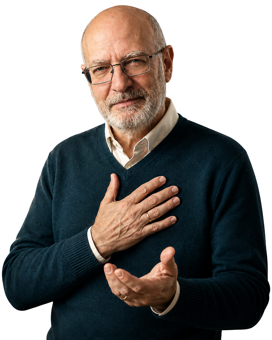 Jon gesto de pausa