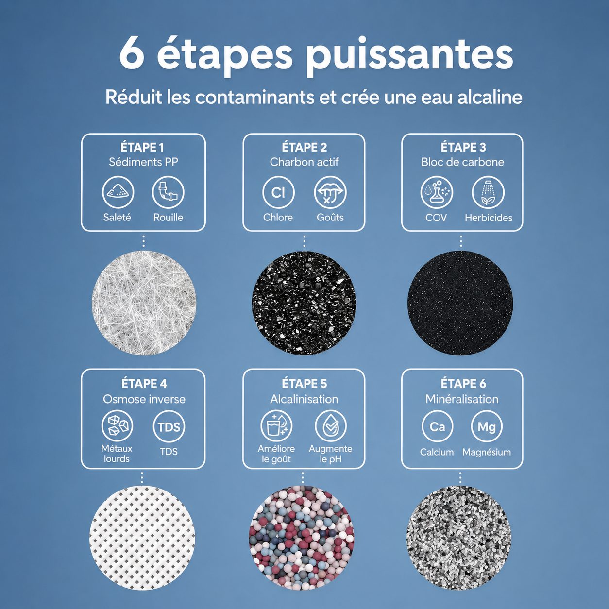 Système d'osmose inverse ALCAPURE 6 étapes