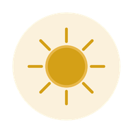 House Lumis icon — sun symbol representing Projector energy