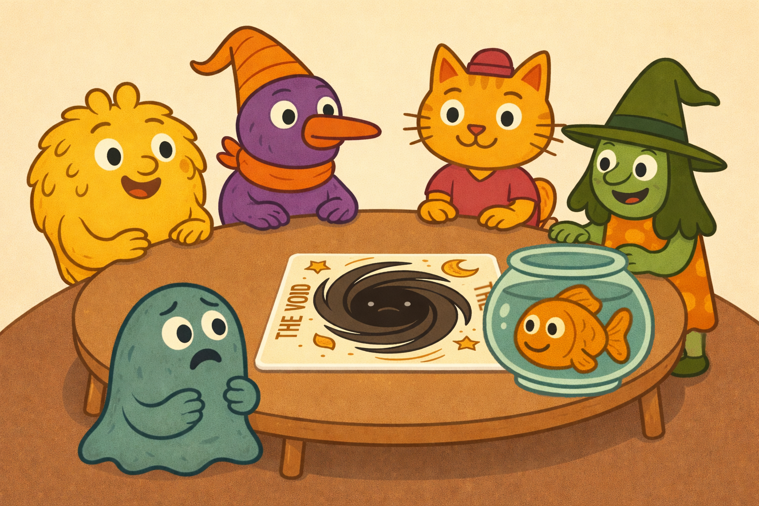 Place the 'Void' card in a place easily accessible to all players.