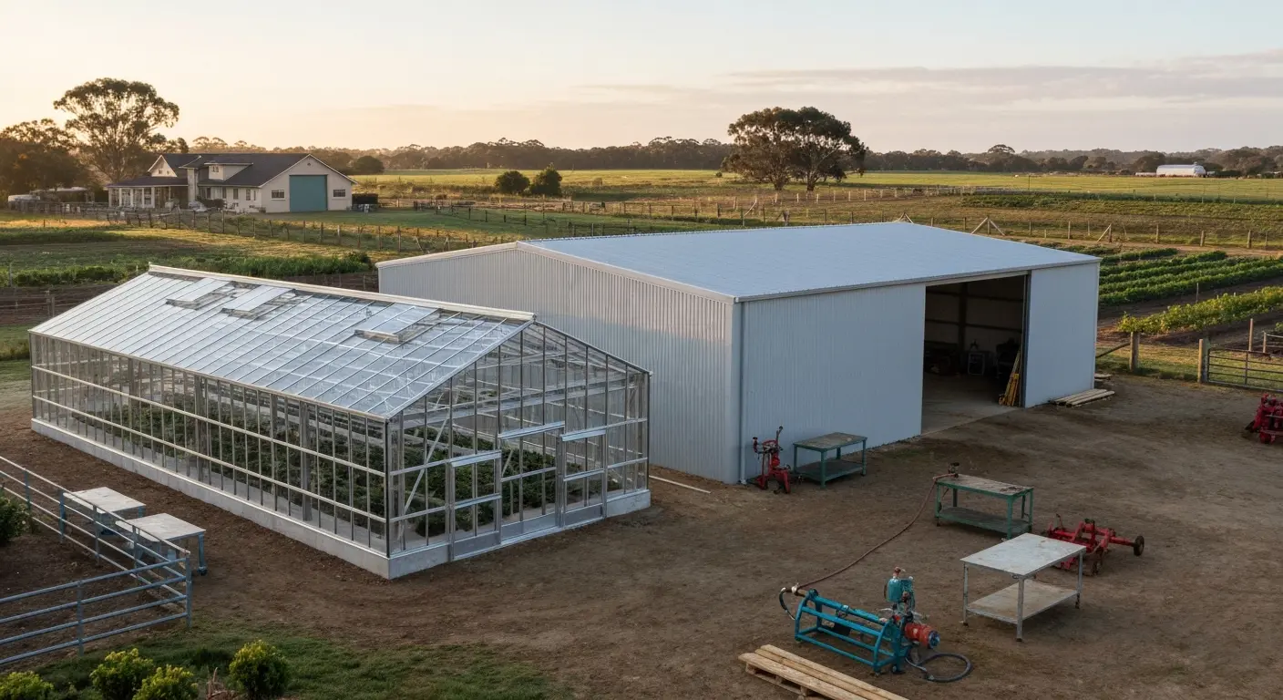 Farm structure and greenhouse